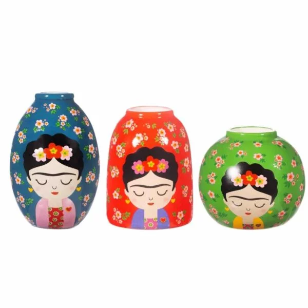 Vases Frieda Kahlo – lot de 3