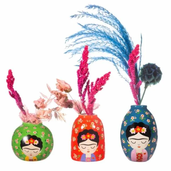 Vases Frieda Kahlo – lot de 3 – Image 3